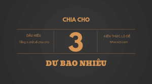 dàn đề chia hết cho 3